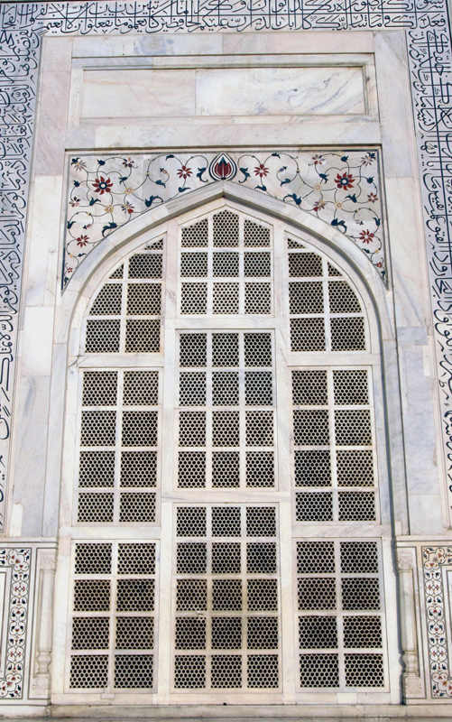 Detail - Window, Taj Mahal