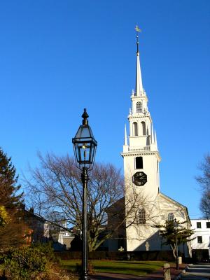 a first church in downtown Newport