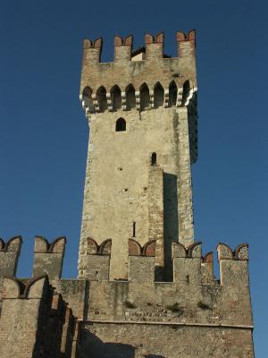 The tower of the Rocca in Sirmione