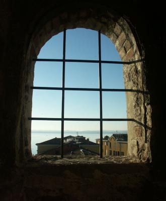 Looking out from the Rocca in Sirmione