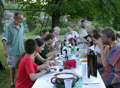 dinner in Zamek Garden