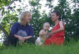 Zdena with Jihris wife and daughter in Zamek Garden