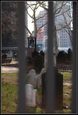 Cemetery in front of Twin tower
