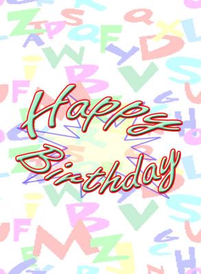 Birthday Candy Wrapper