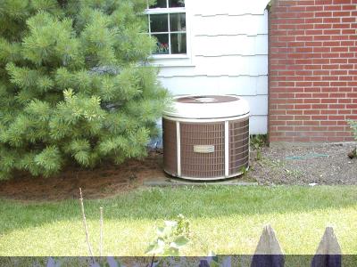 Behind the A/C Unit
