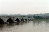 Potomac Bridge In Mist