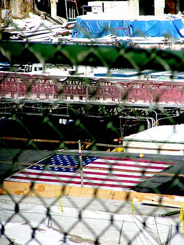 Flag at Ground Zero