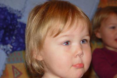 Reagan's first hair cut