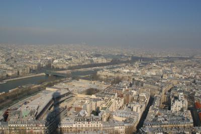 The view from the top with the Sacre-Coeur in the distance