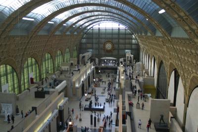 Built in 1900 as a train station, the Orsay was converted in 1977 to a striking art museum