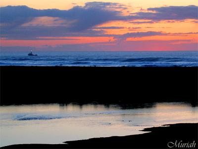 Crab Boat at Sunset (01-05-05)