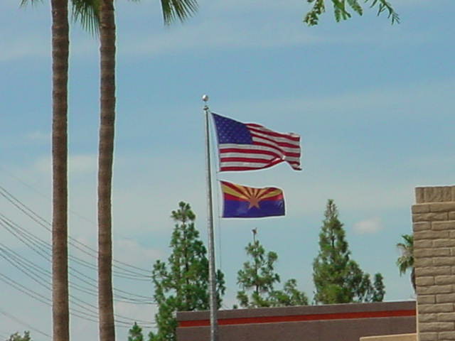 the flags next to jack in the box