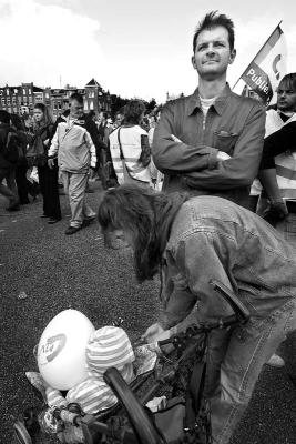 200.000 protesters in Amsterdam - The Netherlands, 2004