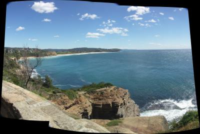 Pano Mona Vale and Warriewood From Lookout