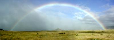 Waimea rainbow (panorama)