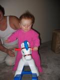 Tays first TINY rocking horse
