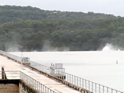 Medina Dam - Spillway Overflows