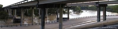 Under the I37 Bridge at the San Antonio River