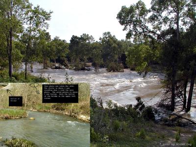 Swollen River - Medina River at Castroville
