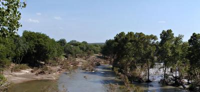 Medina River at Castroville - One Week Later