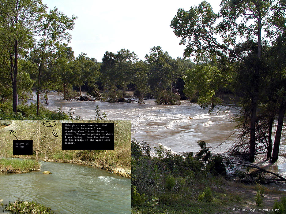 Swollen River - Medina River at Castroville