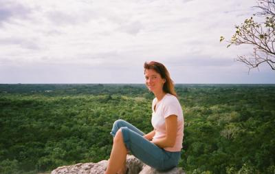 on top of coba pyramid, Yucatan