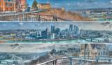 pittsburgh panorama (vertically tiled, nearly 360 degrees) 26 February 2005