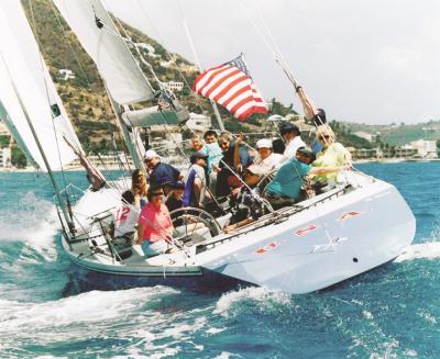 Stars and Stripes in St Maarten March 23, 2005