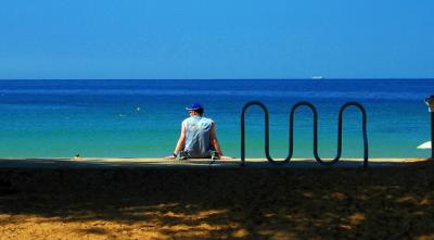 Man at Newport Beach