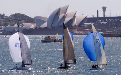 Race on Sydney Harbour with Opera House backdrop
