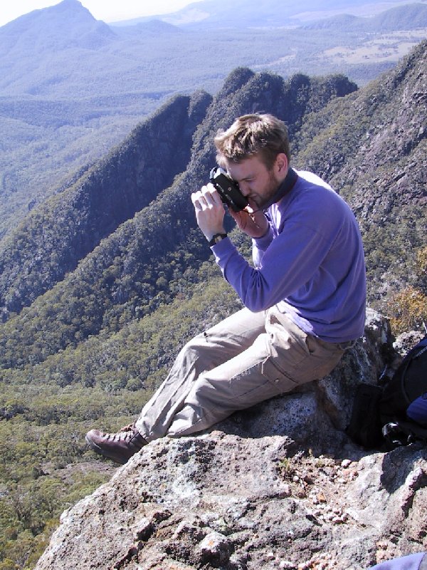 Rob taking photo of Jono on way up exposed section.jpg