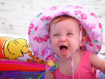 Silly at the Beach by LarryS