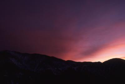 Winter Sunset, San Gabriel Mountains