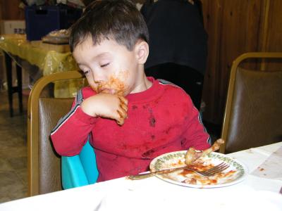 Sleeping while eating stage 3