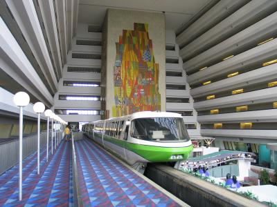 Monorail inside Contemporary