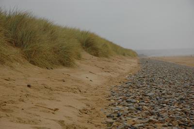 Omaha Beach - along high-tide refuge