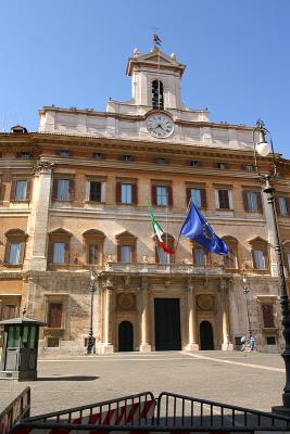 The National Assembly Building in Rome, Italy, seat of government.