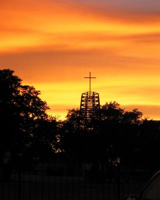 St. Albert the Great Catholic Church at sunset