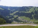 Overlooking Morzine from road to Avoriaz