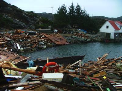 Vikso after the Tsunami weather conditions were extreme also on the westcoast of Norway