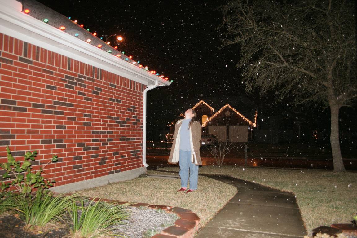 Emily enjoying the snow