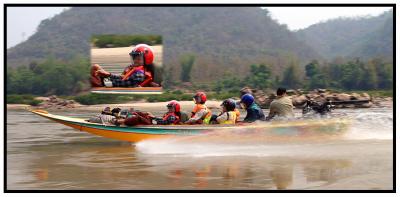 Fast boat on the Mekong - A real Thrill Ride! - Would you travel like this?