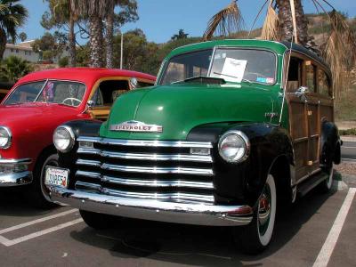 1952 Chevy Suburban, wood sided body by Cantrell?