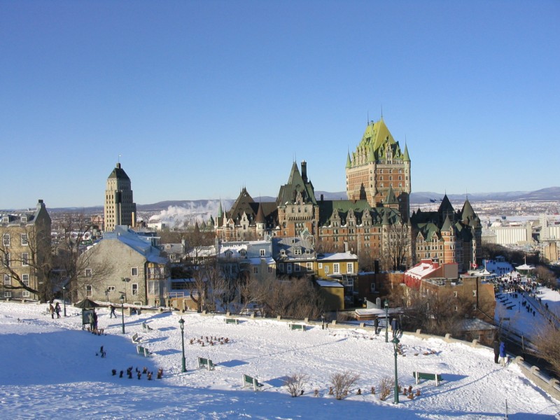 Le chateau Frontenac et le vieux Qubec