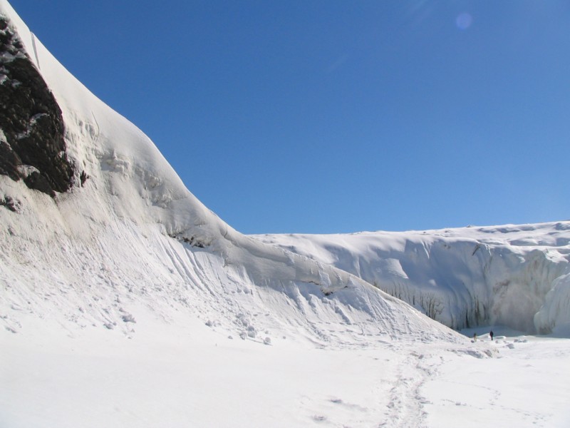 Les chutes glaces de la Chaudire , Charny