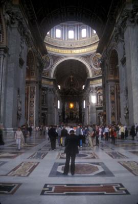 Inside St. Peter's Basilica