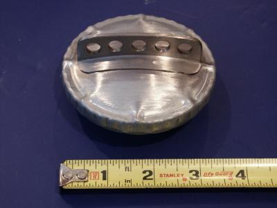 Blau 70mm Steel Finned Fuel Cap - Photo 1