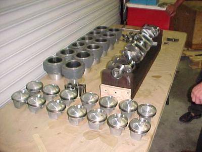 Crankshaft with piston and cylinders3.