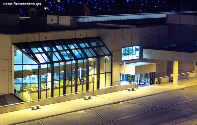 Terminal 4 entrance at Ft. Lauderdale-Hollywood Intl Airport stock photo