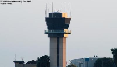 2003 - FAA Air Traffic Control Tower at John Wayne Orange County, CA airport stock photo #5344